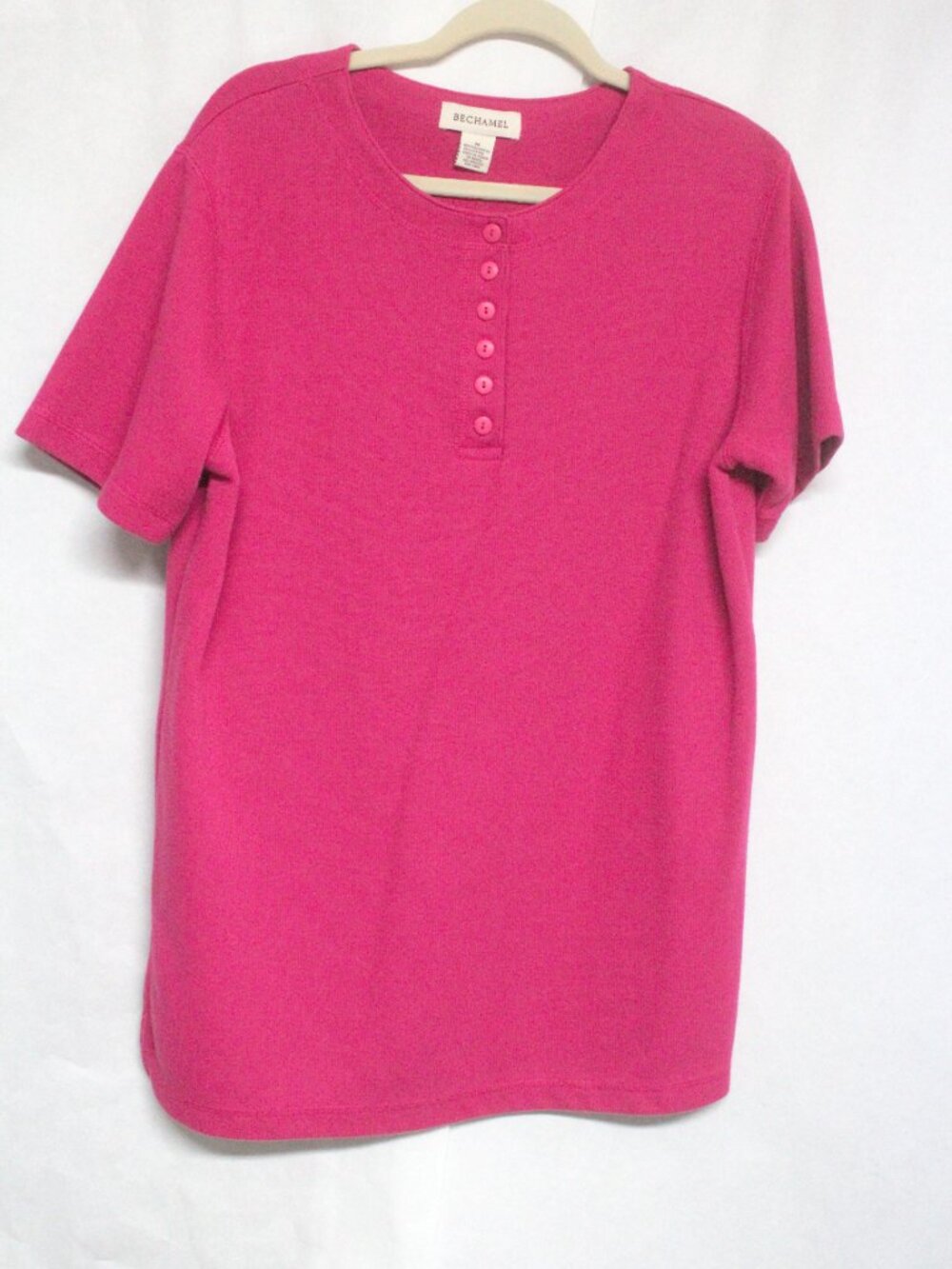 Women's Bechamel Medium Short Sleeve Pink Top